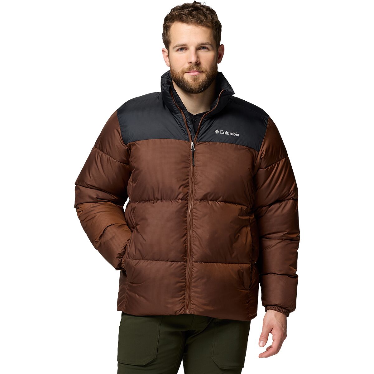 Image of Columbia Puffect III Jacket - Men's Tobacco/Black, S