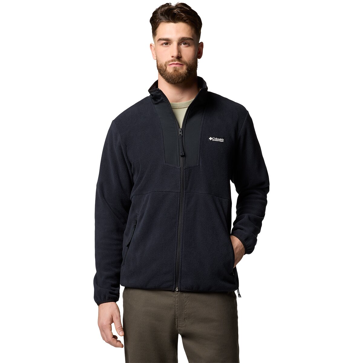 Image of Columbia Sequoia Grove Full-Zip Fleece - Men's Black, XXL