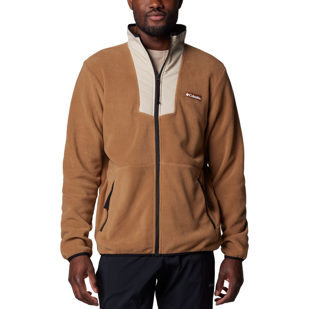 Columbia Sequoia Grove Full-Zip Fleece - Men's Sail Red/Spicy/Coll Navy/Sunstone, XL