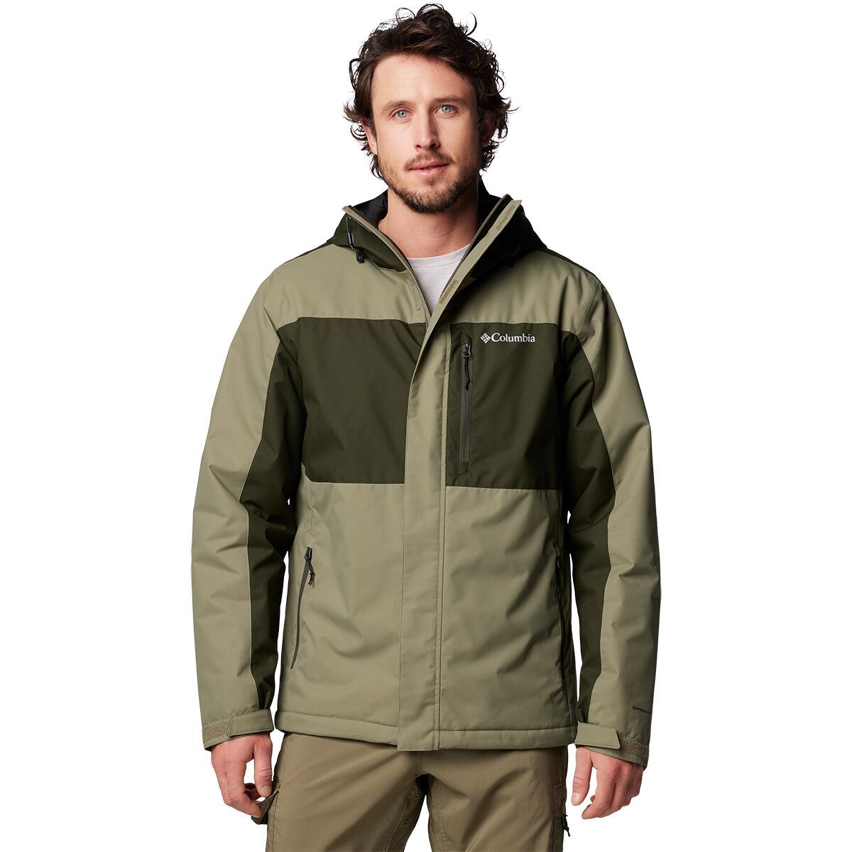 Image of Columbia Tipton Peak III Insulated Jacket - Men's Stone Green/Greenscape, M