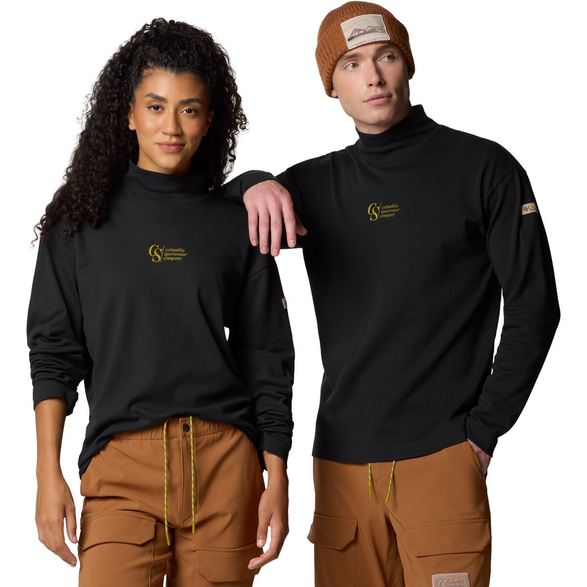 Image of Columbia Wallowa Graphic Long-Sleeve T-Shirt - Men's Black, L