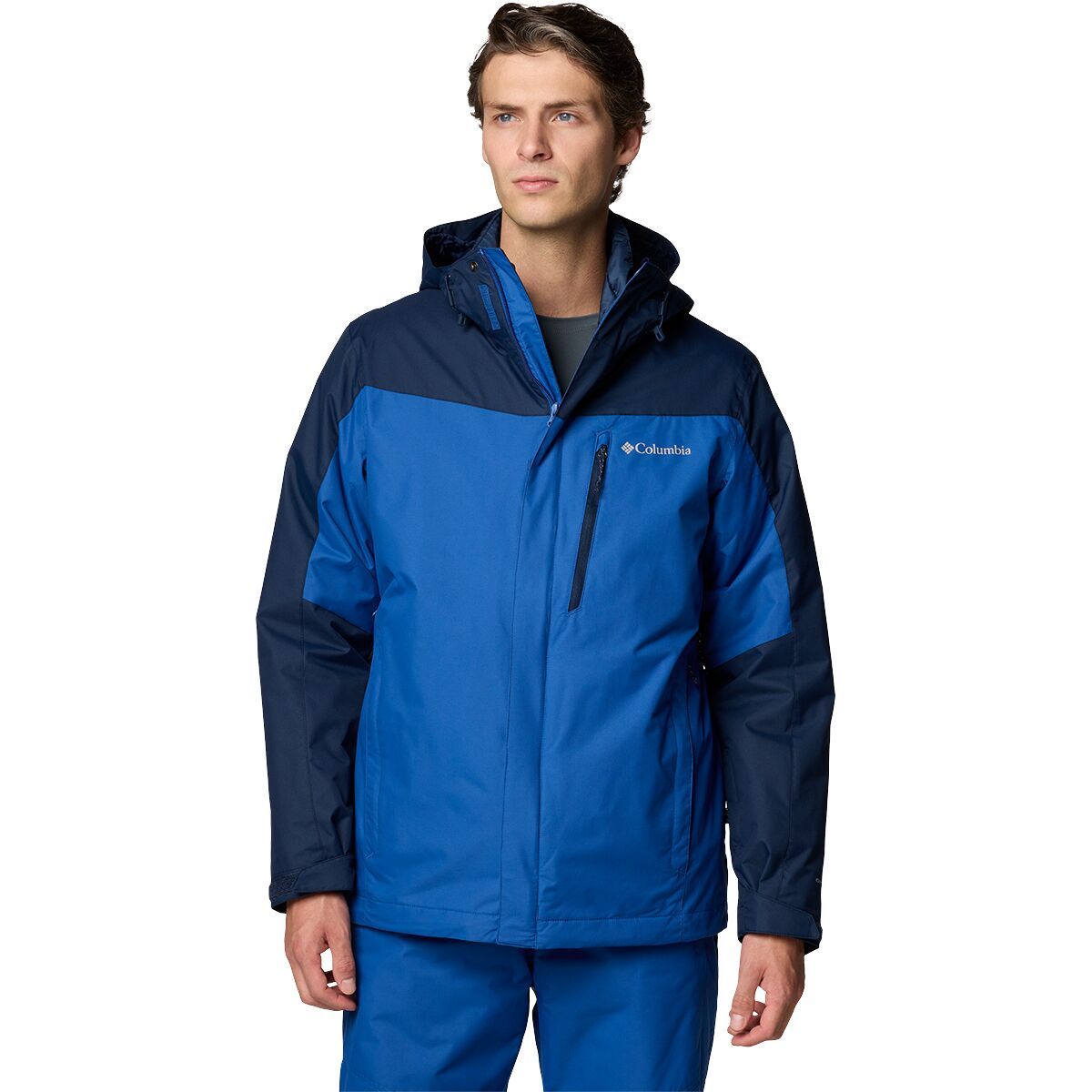 Image of Columbia Whirlibird V Interchange Jacket - Men's Mountain Blue/Collegiate Navy, L