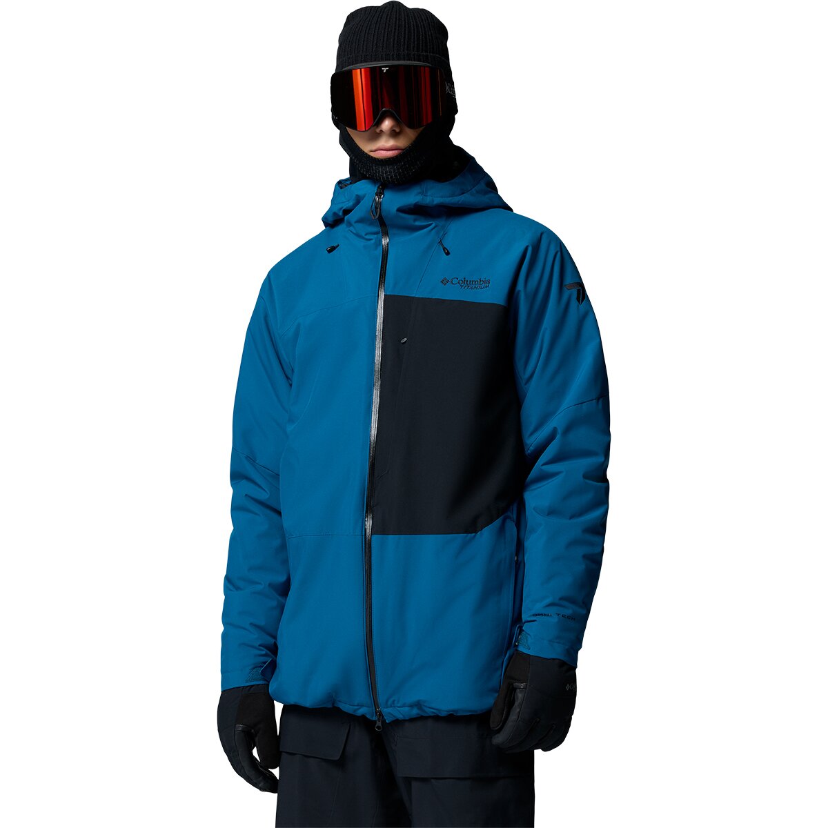 Image of Columbia Winter District III Jacket - Men's Phoenix Blue/Black, XL