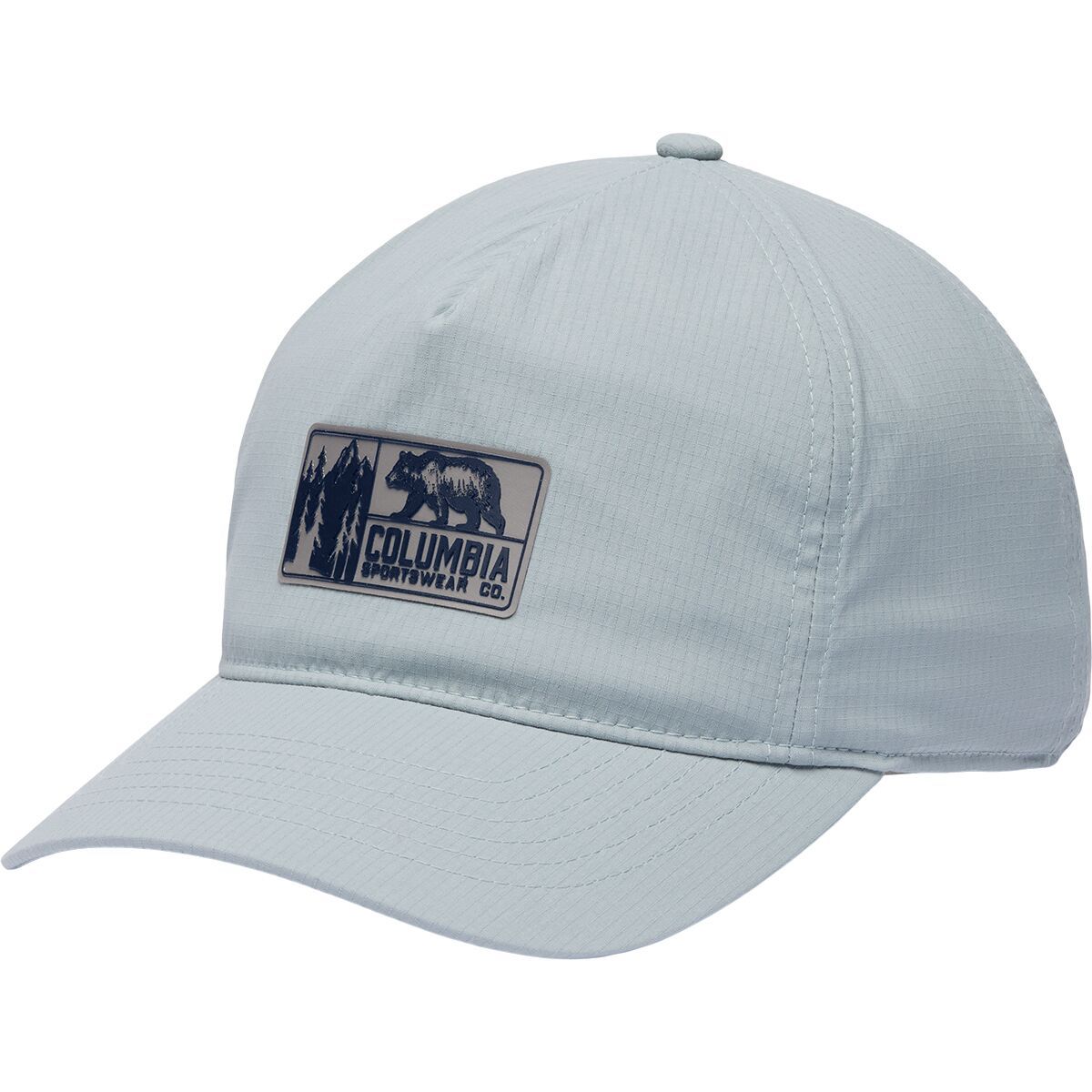 Image of Columbia Alta Crest 3D Stretch Snapback Hat Crushed Blue/Columbia Bear Rectangle, One Size