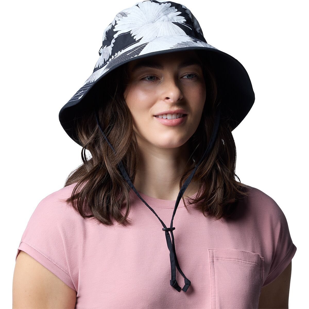 Columbia Diamond Crest Printed Sun Hat - Women's White Rays, S/M