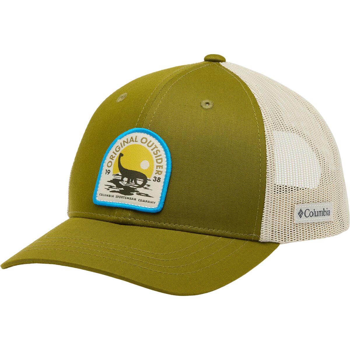 Image of Columbia Snapback Hat - Kids' Mossy Green/Greenscape, One Size
