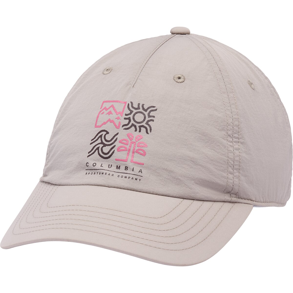 Image of Columbia Spring Canyon II Ball Cap Flint Grey/Icons, One Size
