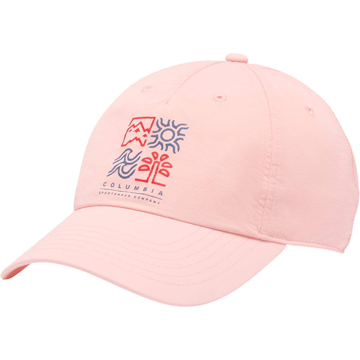 Image of Columbia Spring Canyon II Ball Cap Pink Sand/Icons, One Size