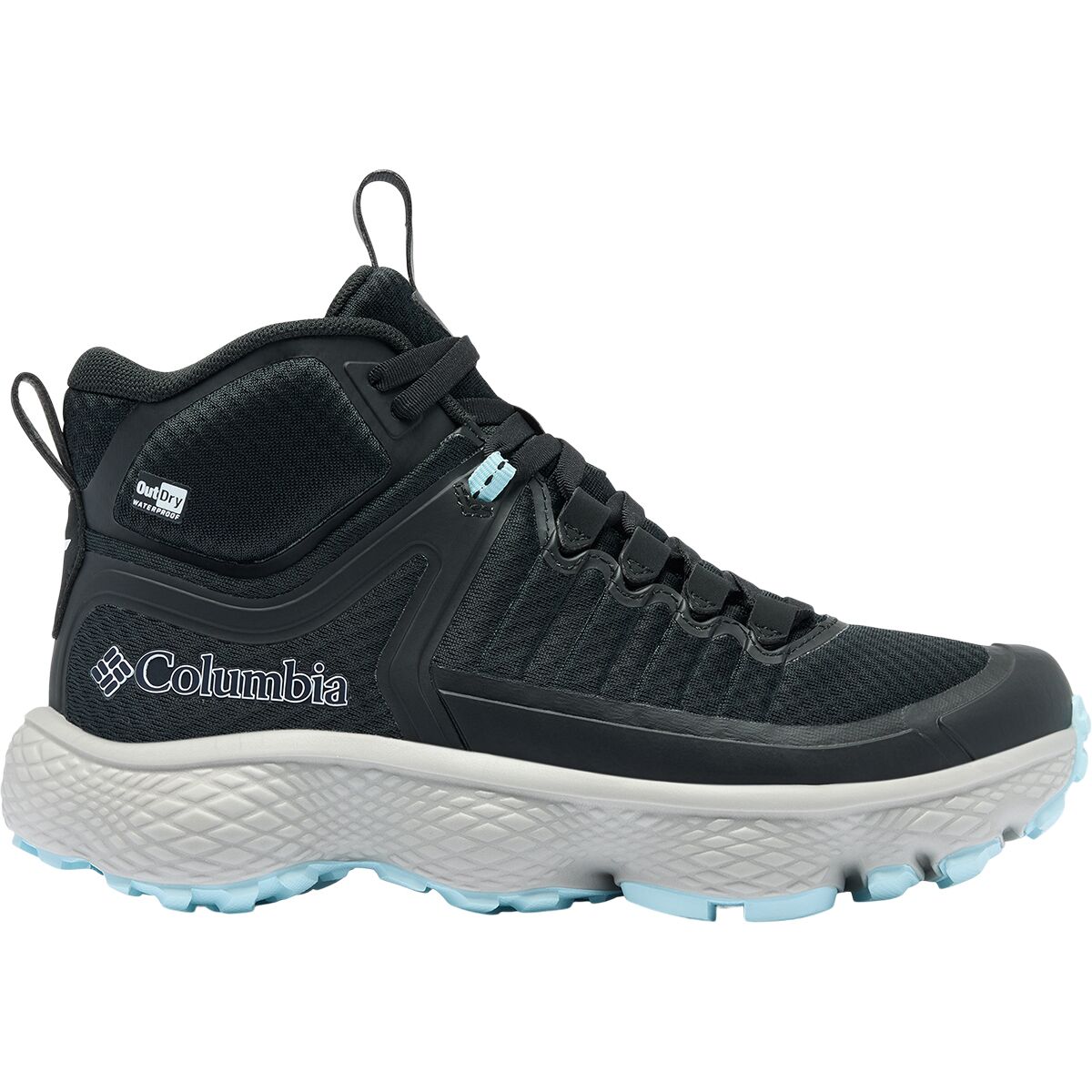 Image of Columbia Escape Thrive Titanium Mid Outdry Hiking Shoe - Women's Black/Marine Light, 6.0