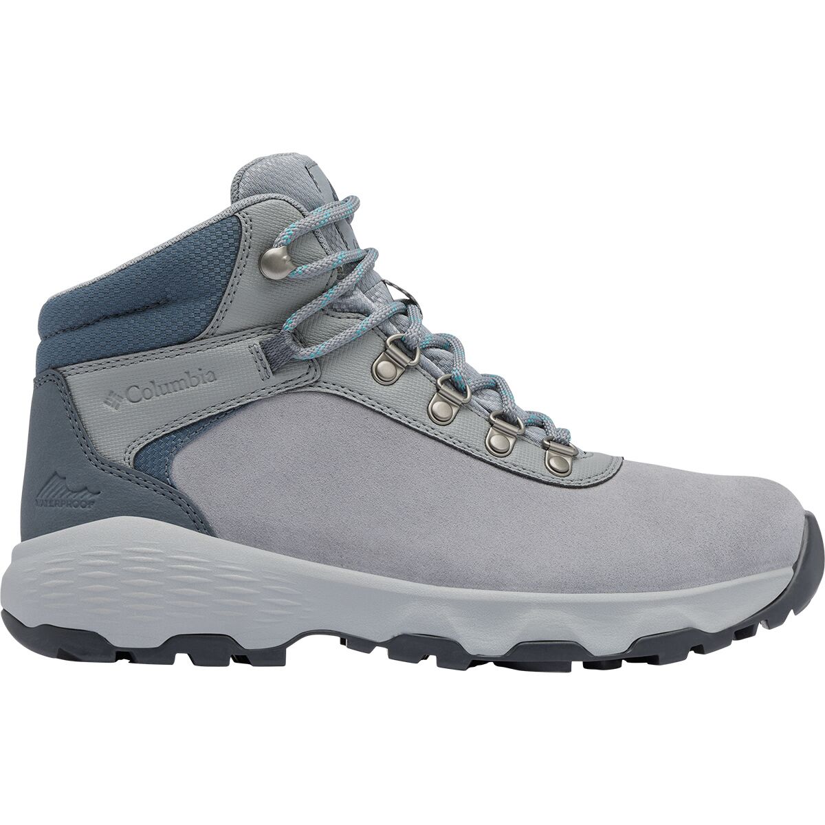Image of Columbia Newton Wander Hiking Boot - Women's Monument/Teal, 6.5