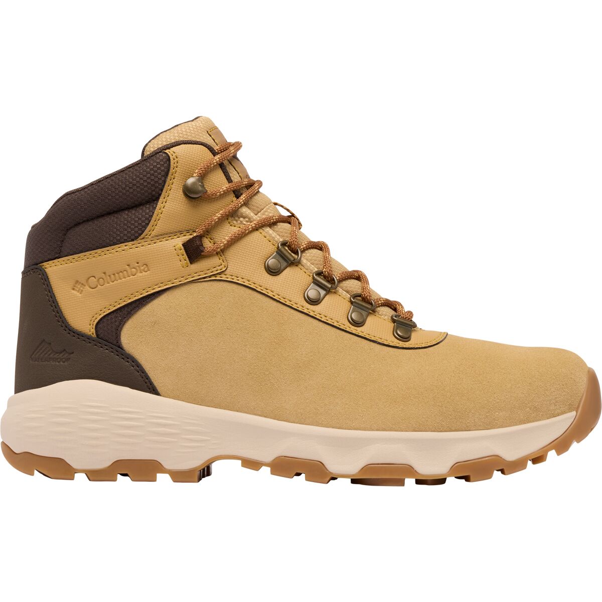 Image of Columbia Newton Wander Mid Wide Hiking Shoe - Men's Curry/Cordovan, 11.0