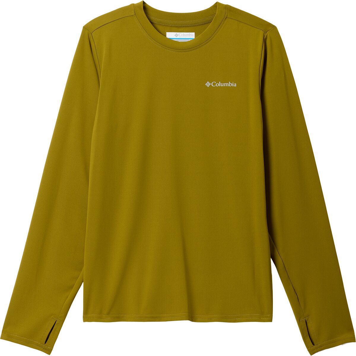 Image of Columbia Chill River Long-Sleeve Shirt - Kids' Mossy Green, XL