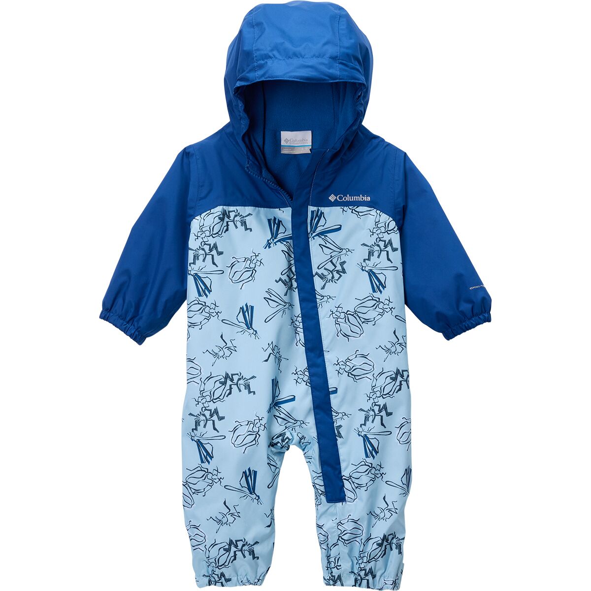 Image of Columbia Critter Jitters III Rain Suit - Infants' Ripple Blue Buggin/Mountain Blue, 18/24M