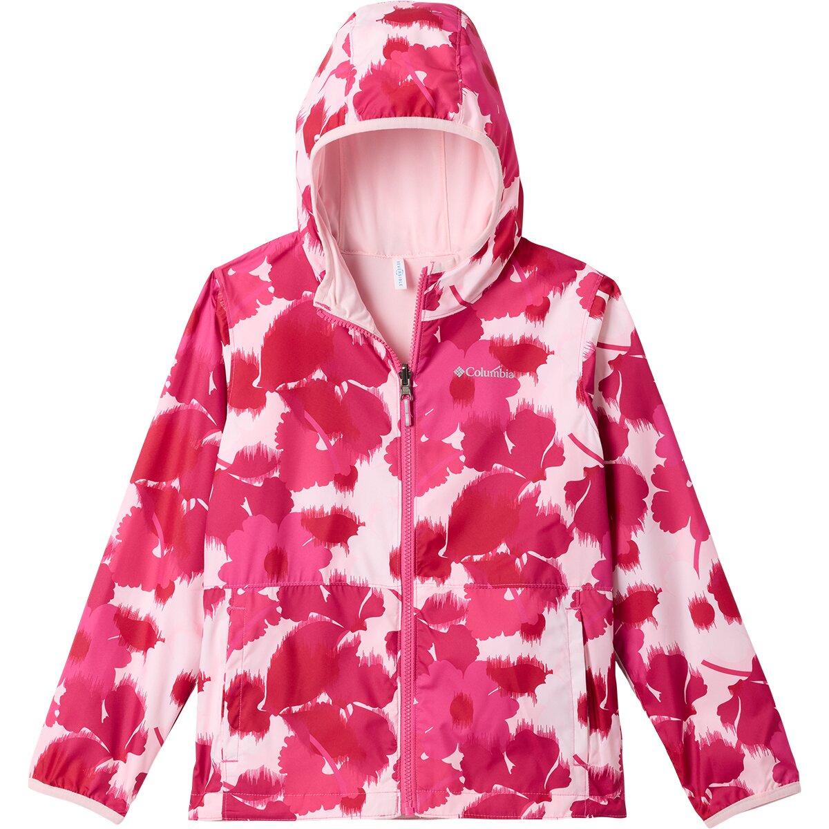 Image of Columbia Pixel Grabber II Reversible Jacket - Kids' Pink Ice Ikatbloom, L