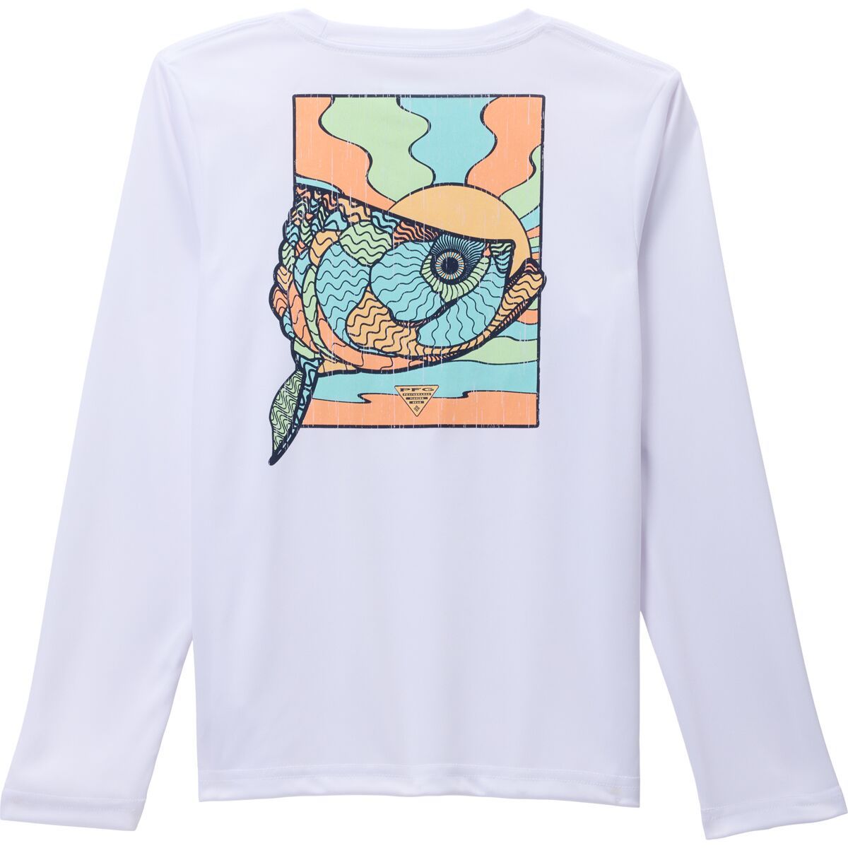 Columbia Terminal Tackle PFG Fish Shine LS Shirt - Boys' White/Tarpon Rise, L