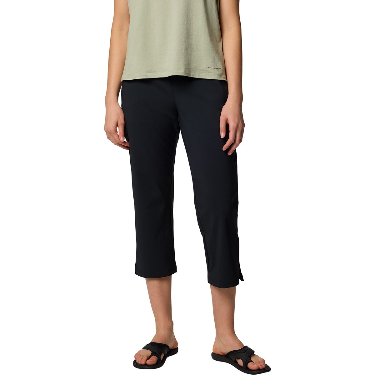 Image of Columbia All Seasons Capri Pant - Women's Black, XL