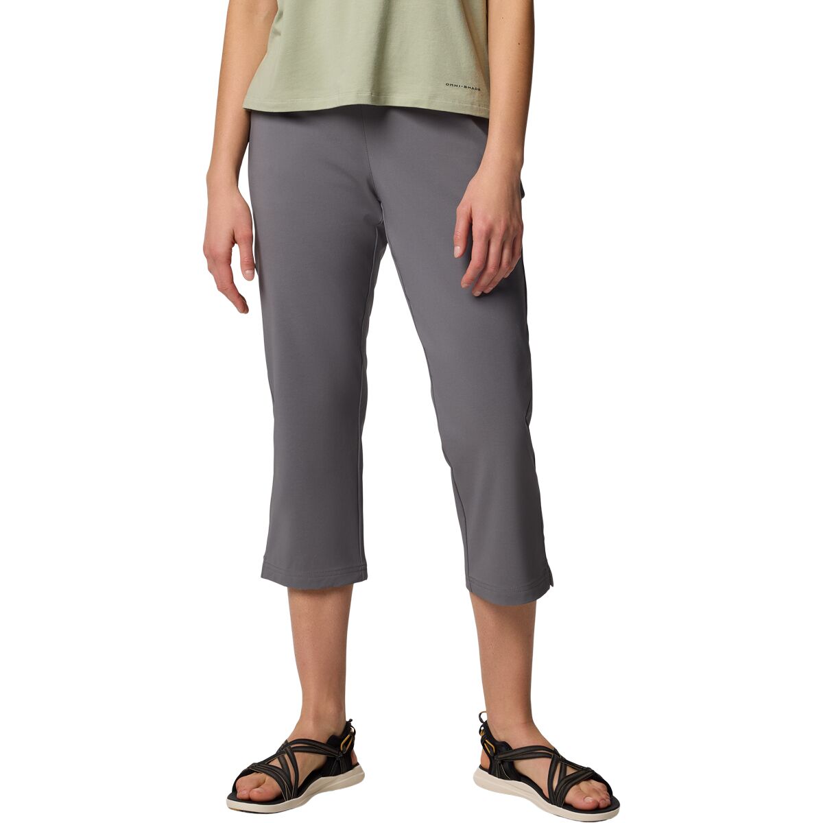 Image of Columbia All Seasons Capri Pant - Women's City Grey, XS