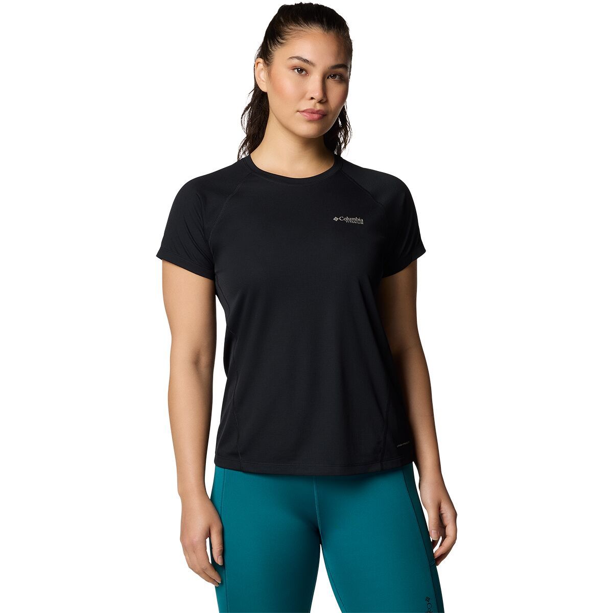 Image of Columbia Cirque River Pro Short-Sleeve Crew Shirt - Women's Black, S