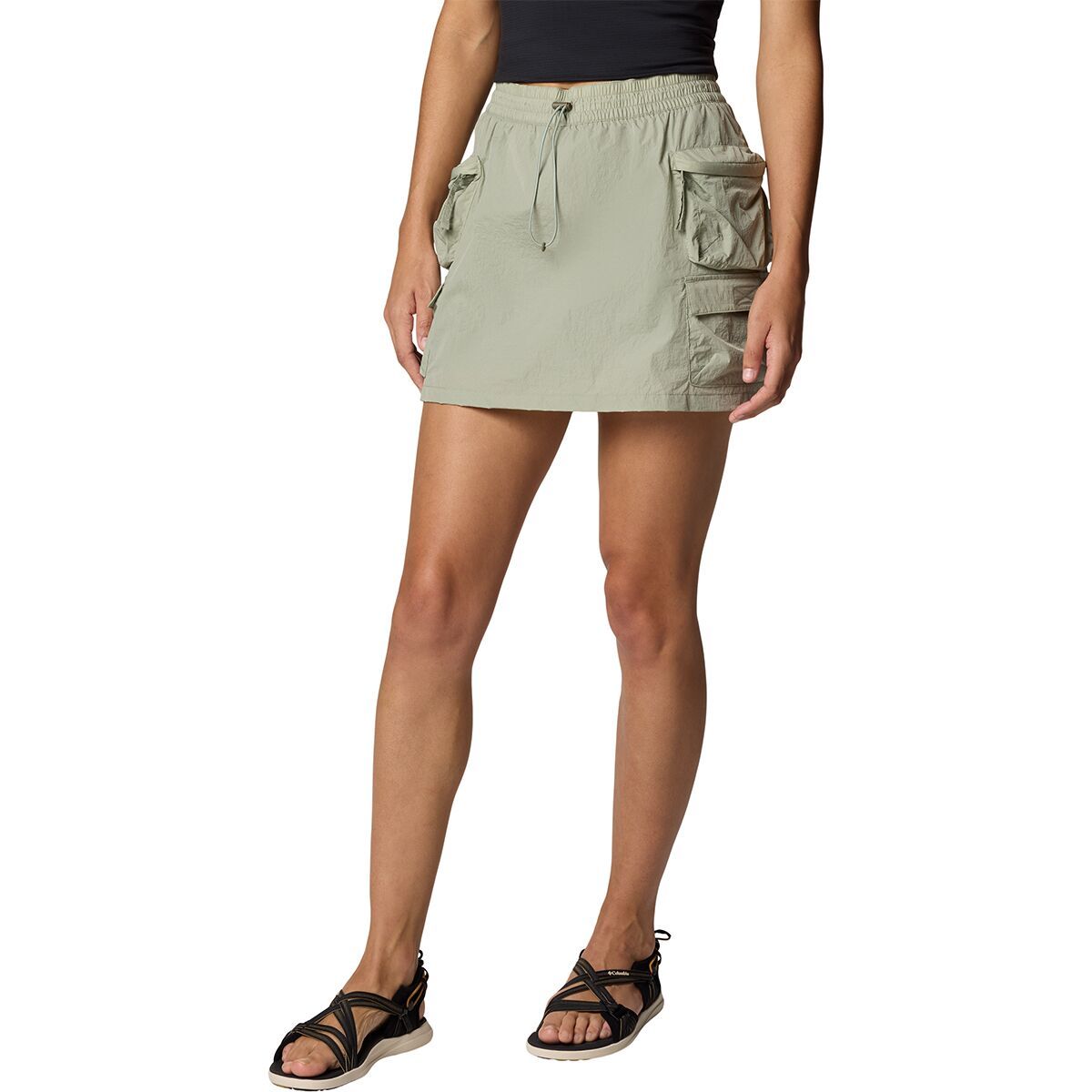 Image of Columbia Elevated View Cargo Skort - Women's Safari/Stone Green, M
