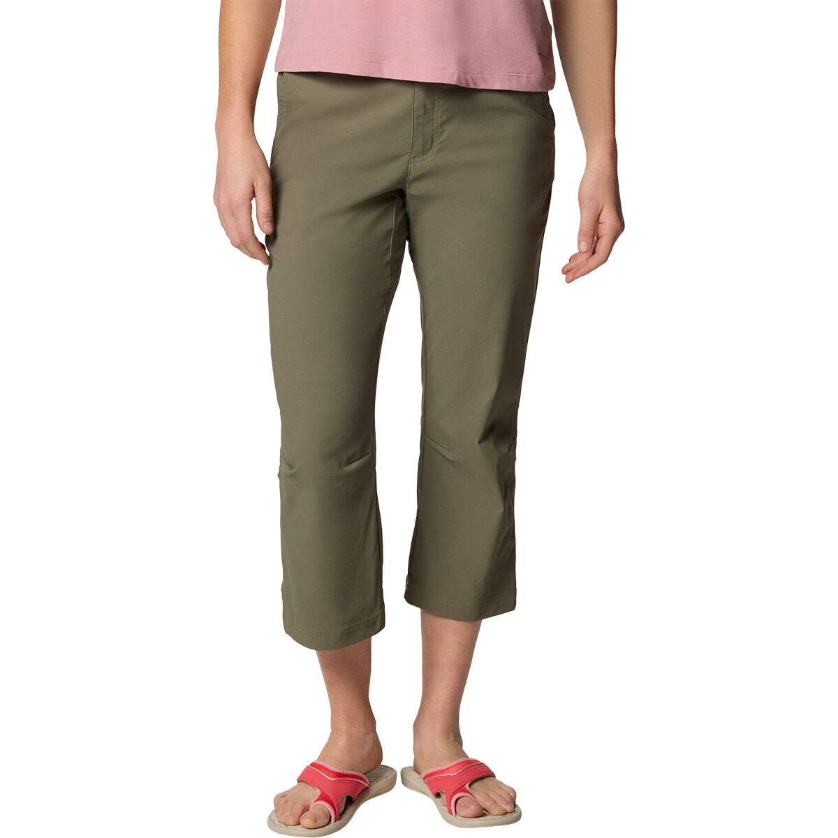 Image of Columbia Leslie Falls Capri II Pant - Women's Stone Green, 6
