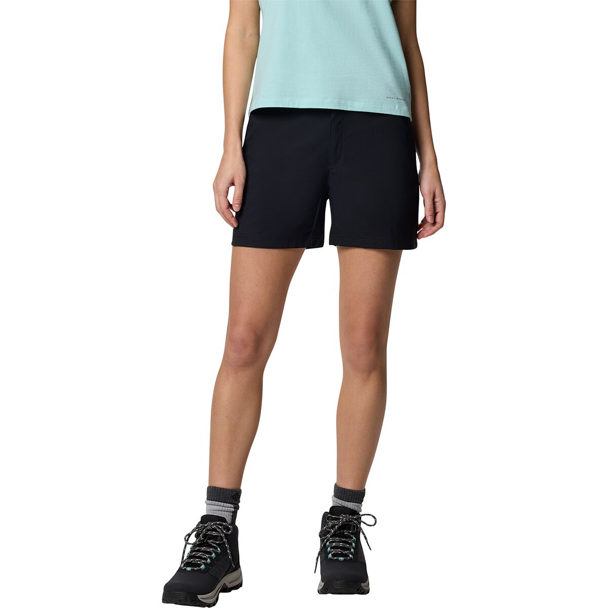 Image of Columbia Leslie Falls II 5in Short - Women's Black, 2