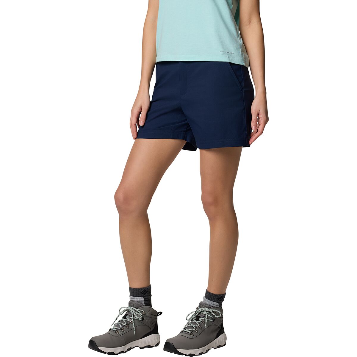 Image of Columbia Leslie Falls II 5in Short - Women's Collegiate Navy, 2