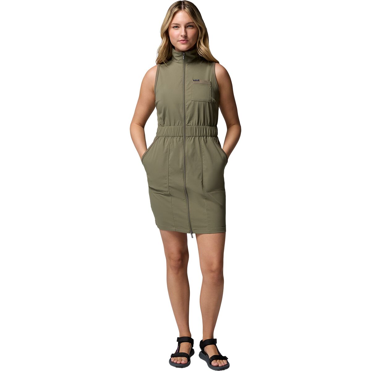 Image of Columbia Leslie Falls II Dress - Women's Stone Green2, S