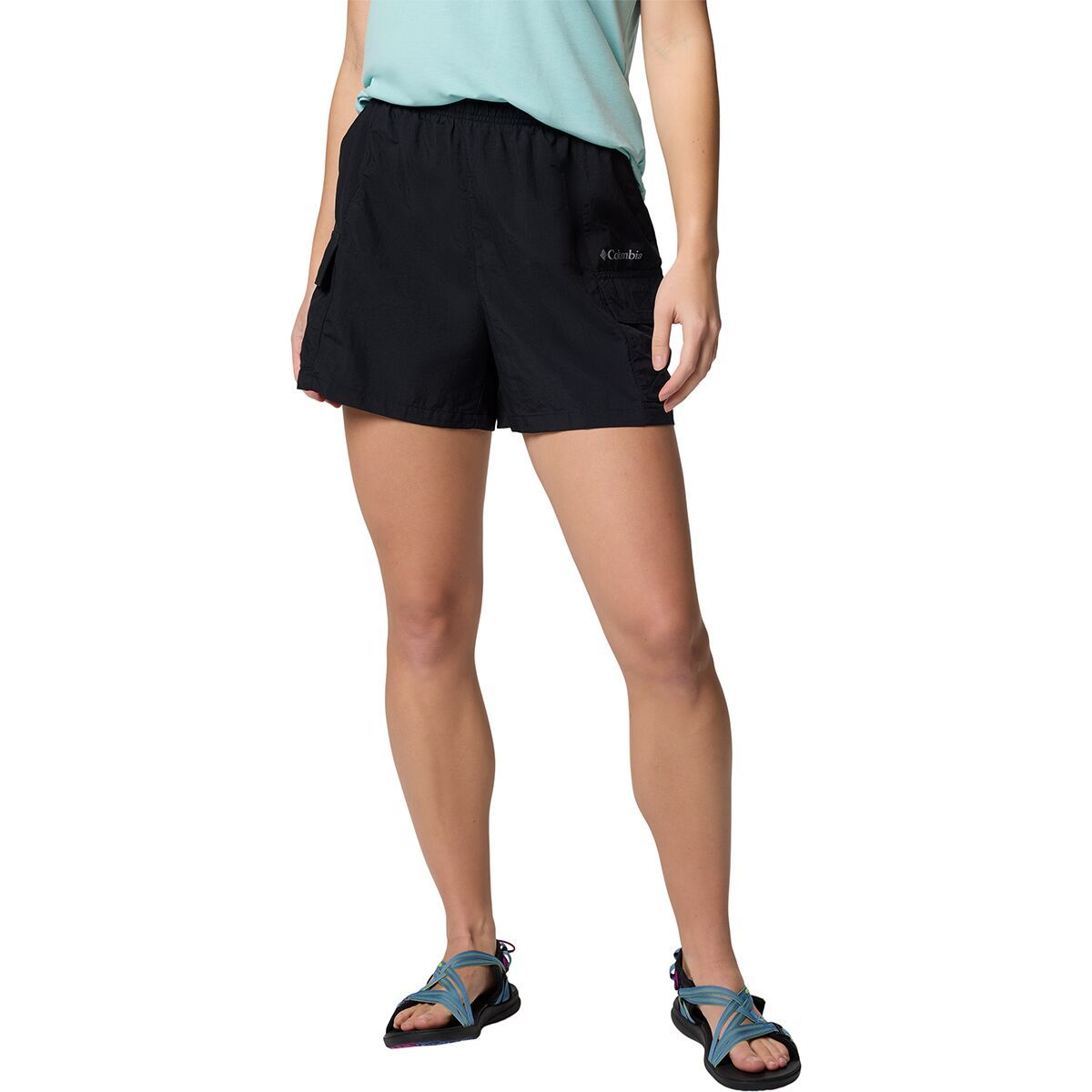 Image of Columbia Sandier 4in Short - Women's Black, S