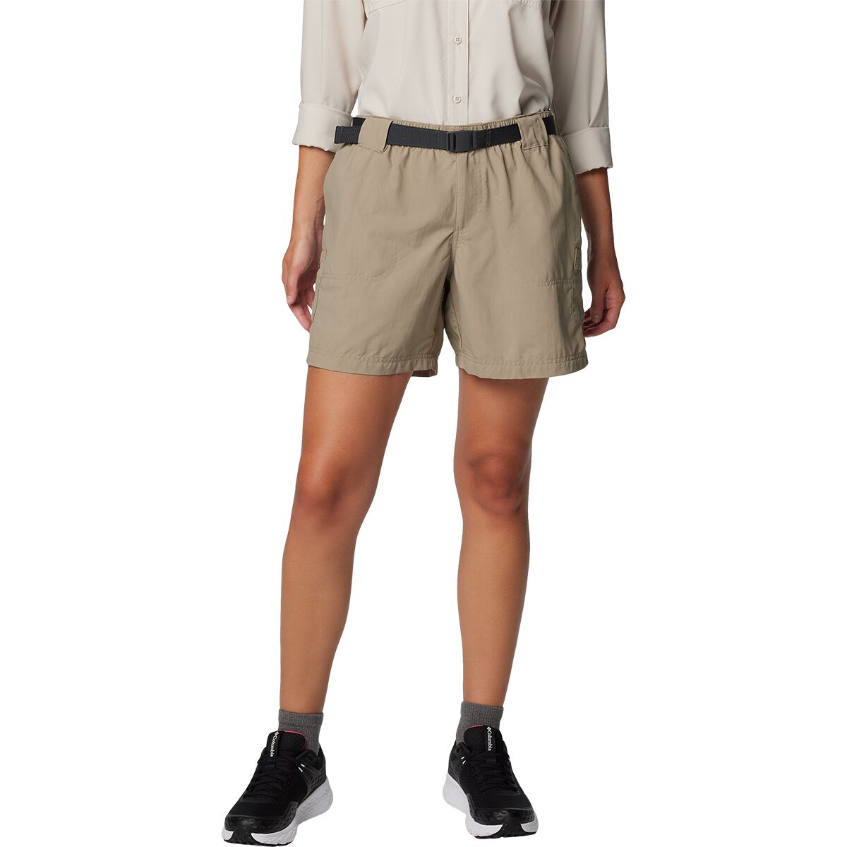 Image of Columbia Sandy River Cargo II 6in Short - Women's Tusk, L