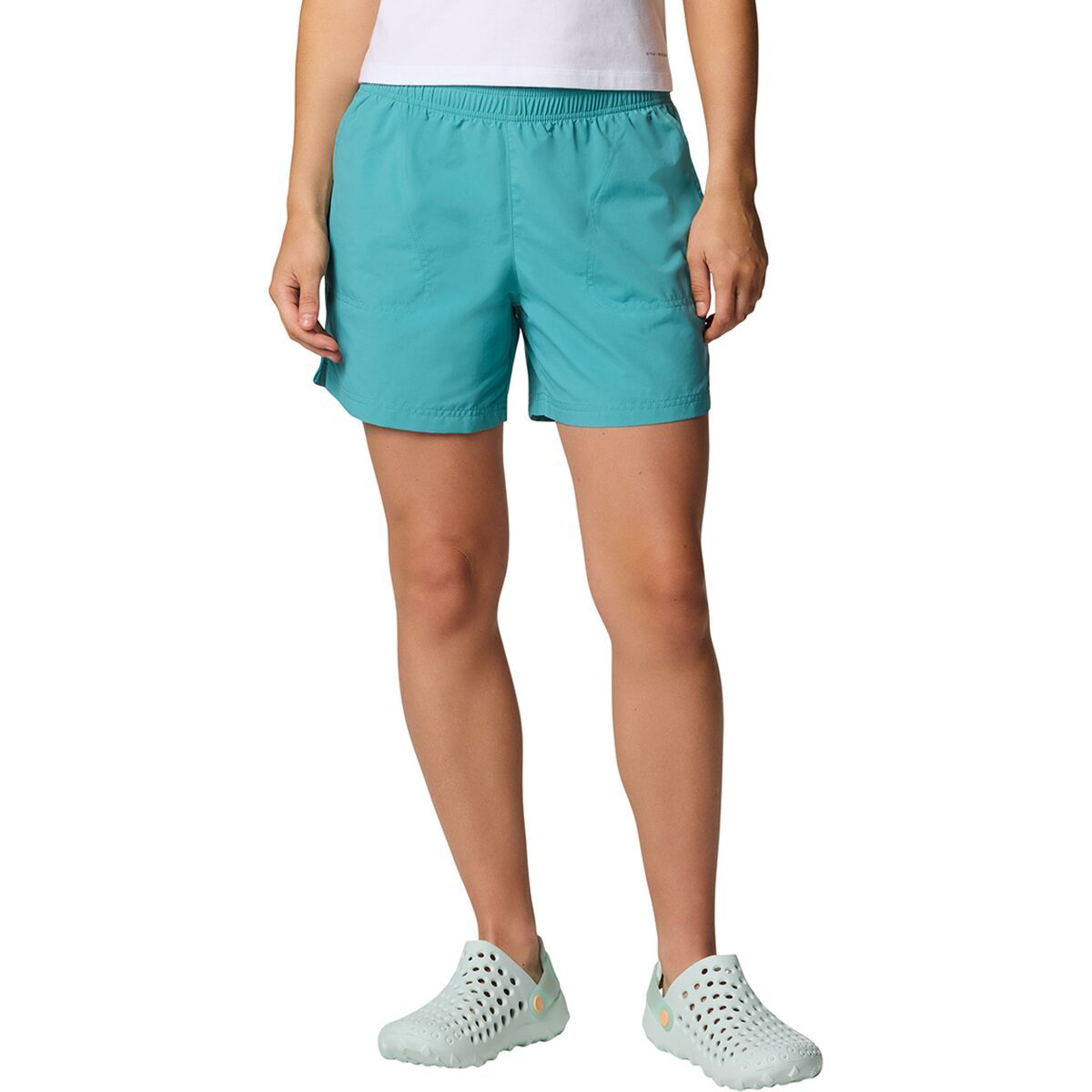 Columbia Sandy River II 5in Short - Women's Teal, XL