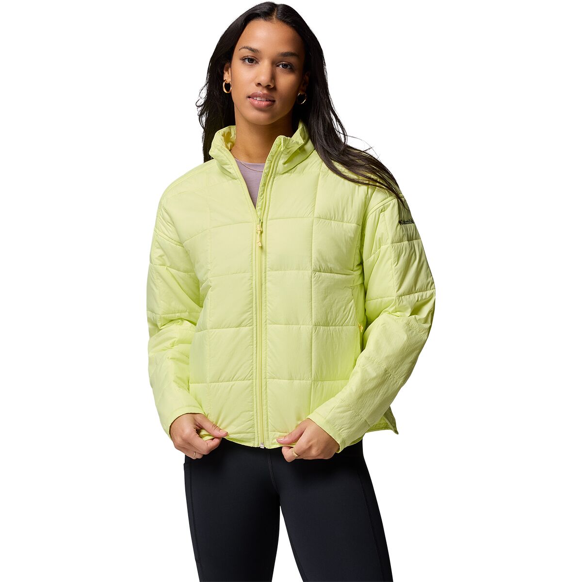 Image of Columbia Sienna Hill Quilted Jacket - Women's Citron Haze, L