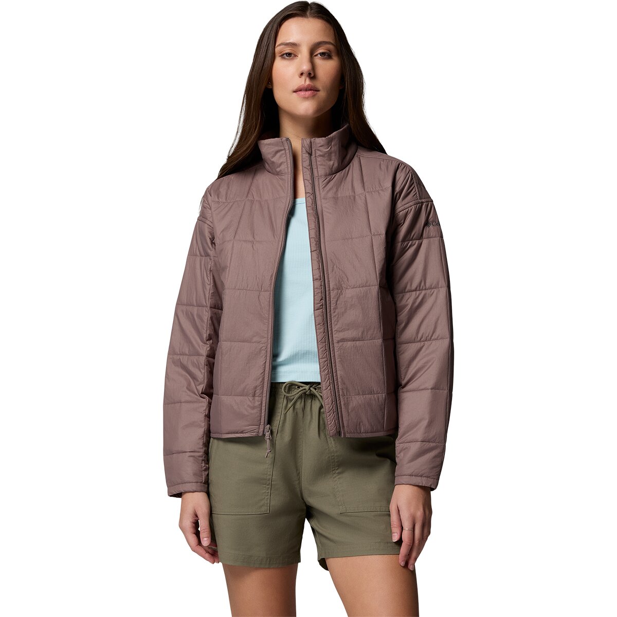 Image of Columbia Sienna Hill Quilted Jacket - Women's Iron, L