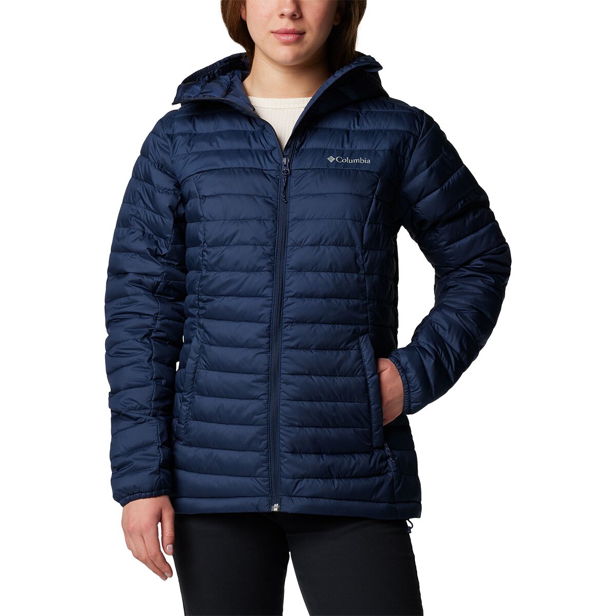 Image of Columbia Silver Falls II Hooded Jacket - Women's Collegiate Navy, XXL
