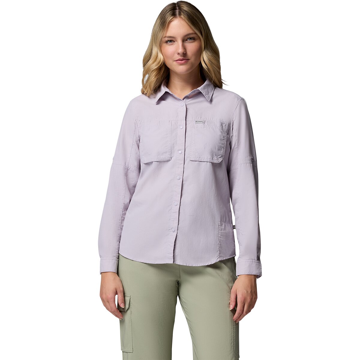 Image of Columbia Skien Valley Long-Sleeve Shirt - Women's Lavender Pearl, L