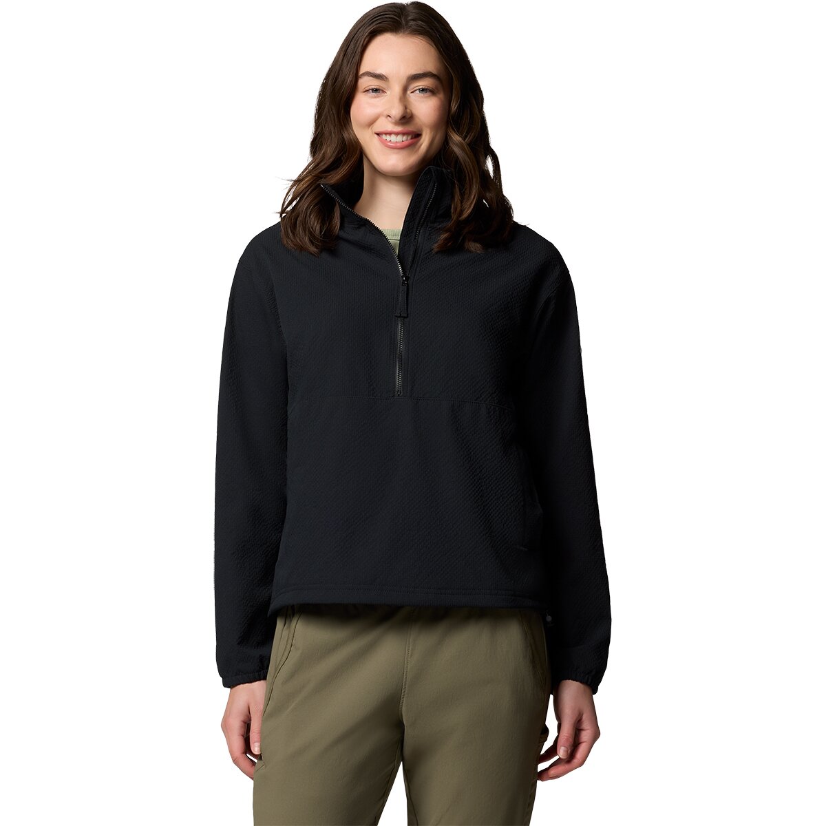 Image of Columbia Sucker For Summer 1/2-Zip Crew Sweatshirt - Women's Black, L