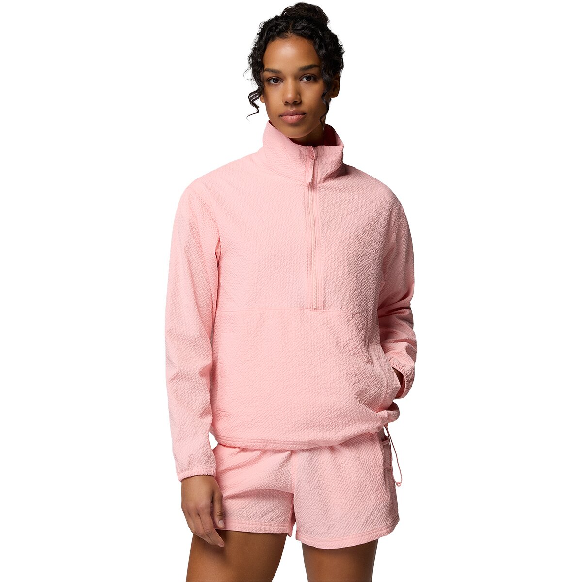 Image of Columbia Sucker For Summer 1/2-Zip Crew Sweatshirt - Women's Pink Sand, XS