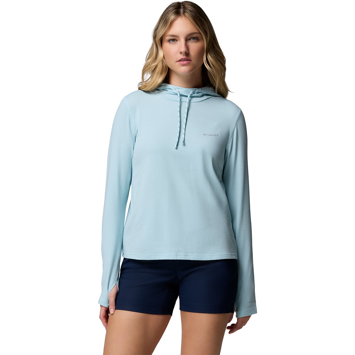 Image of Columbia Sun Trek II Hoodie - Women's Marine Light, M