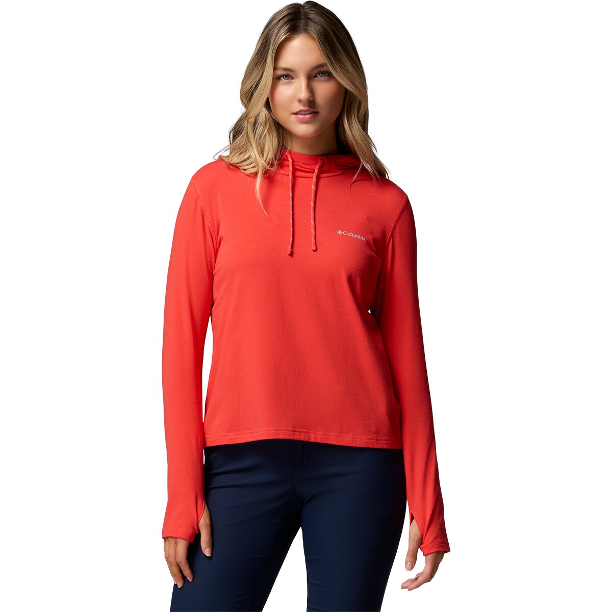 Image of Columbia Sun Trek II Hoodie - Women's Poppy Red, L