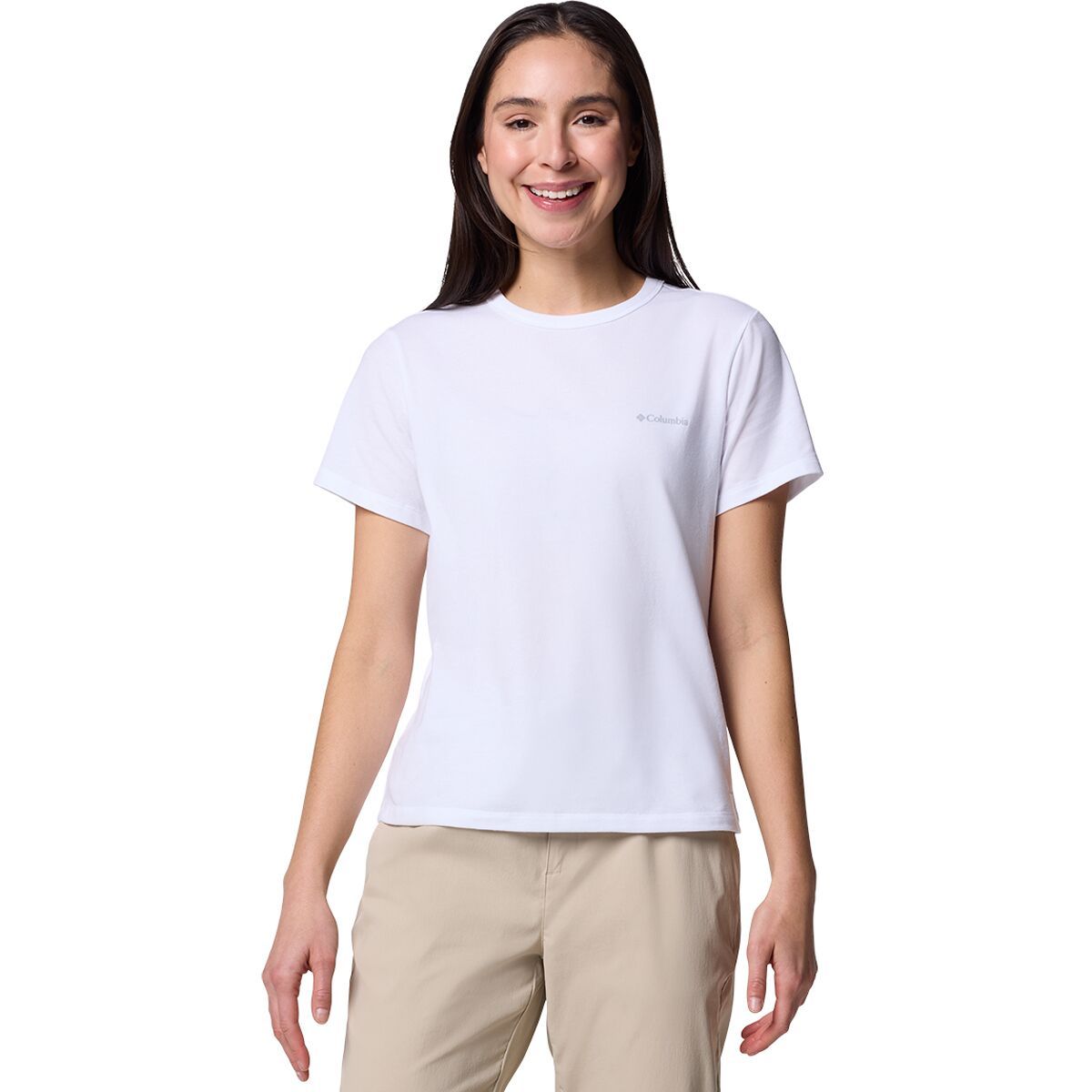 Image of Columbia Sun Trek Short-Sleeve II Shirt - Women's White, L
