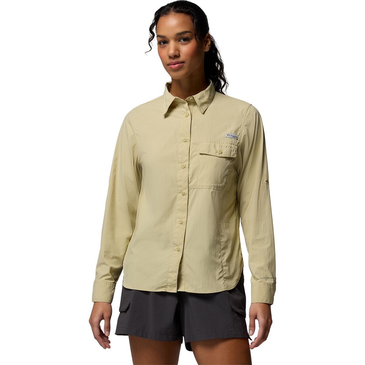 Image of Columbia Wild Cast Long-Sleeve Shirt - Women's Serpentine, M