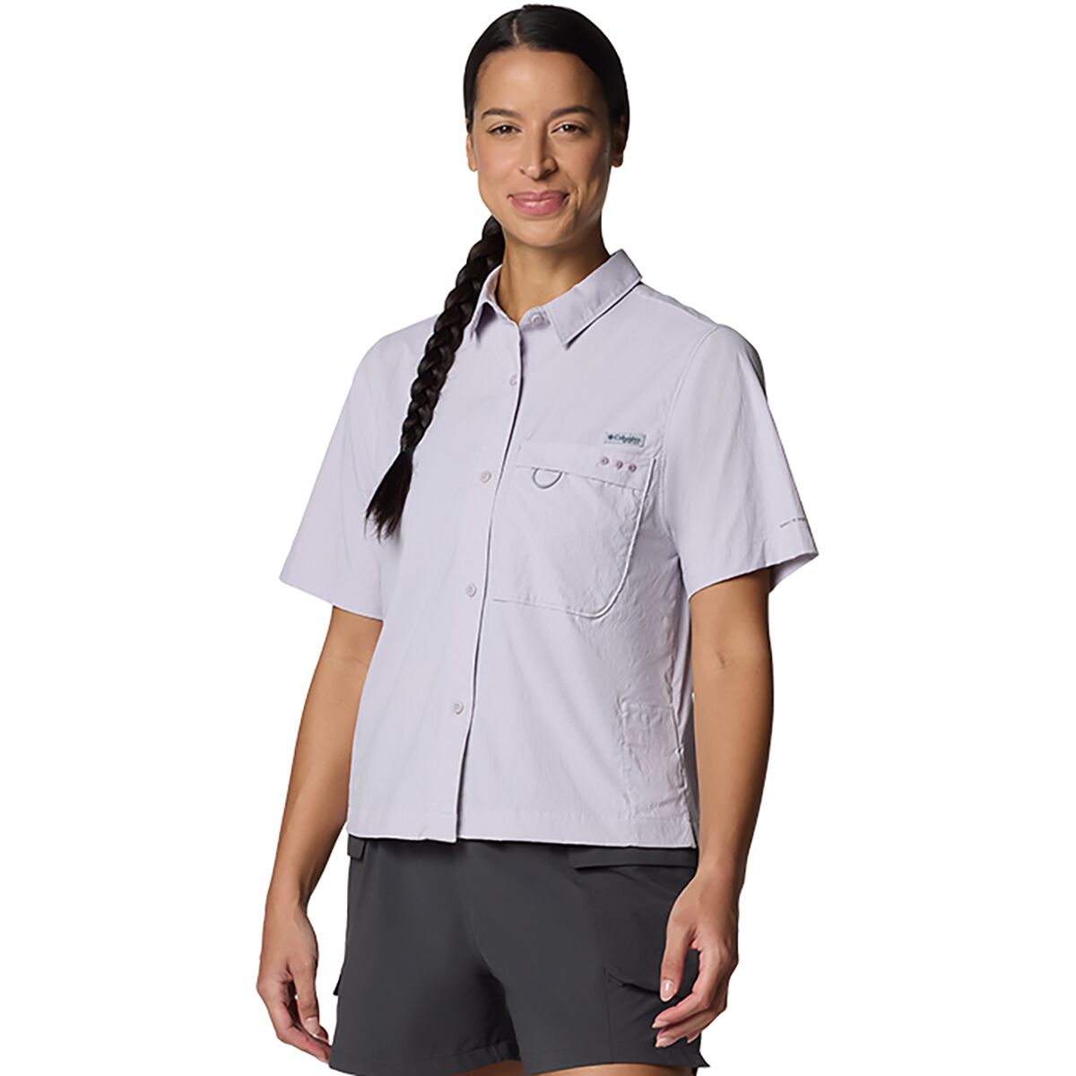 Image of Columbia Wild Cast Short-Sleeve Shirt - Women's Lavender Pearl, XL