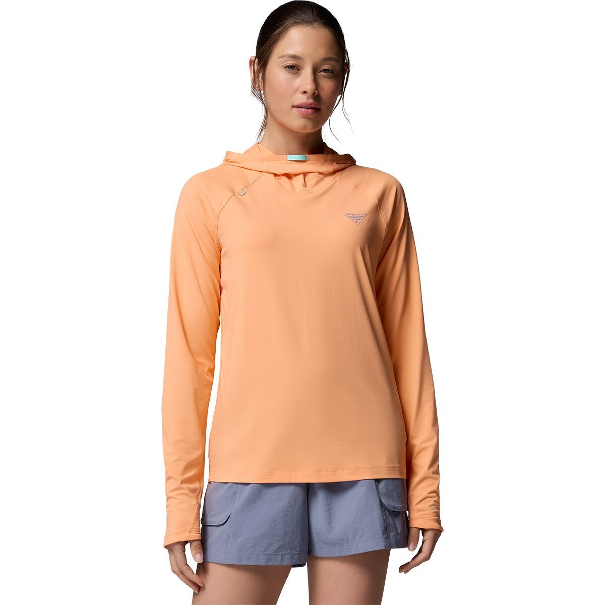 Image of Columbia Wild Cast Sun Hoodie - Women's Bright Nectar, XS