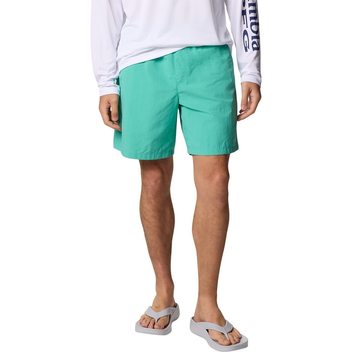 Image of Columbia Backcast IV 6in Water Short - Men's Glaze Green, S