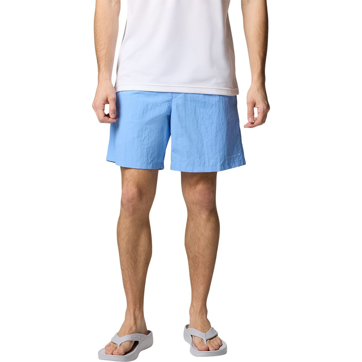 Image of Columbia Backcast IV 6in Water Short - Men's White Cap, XXL