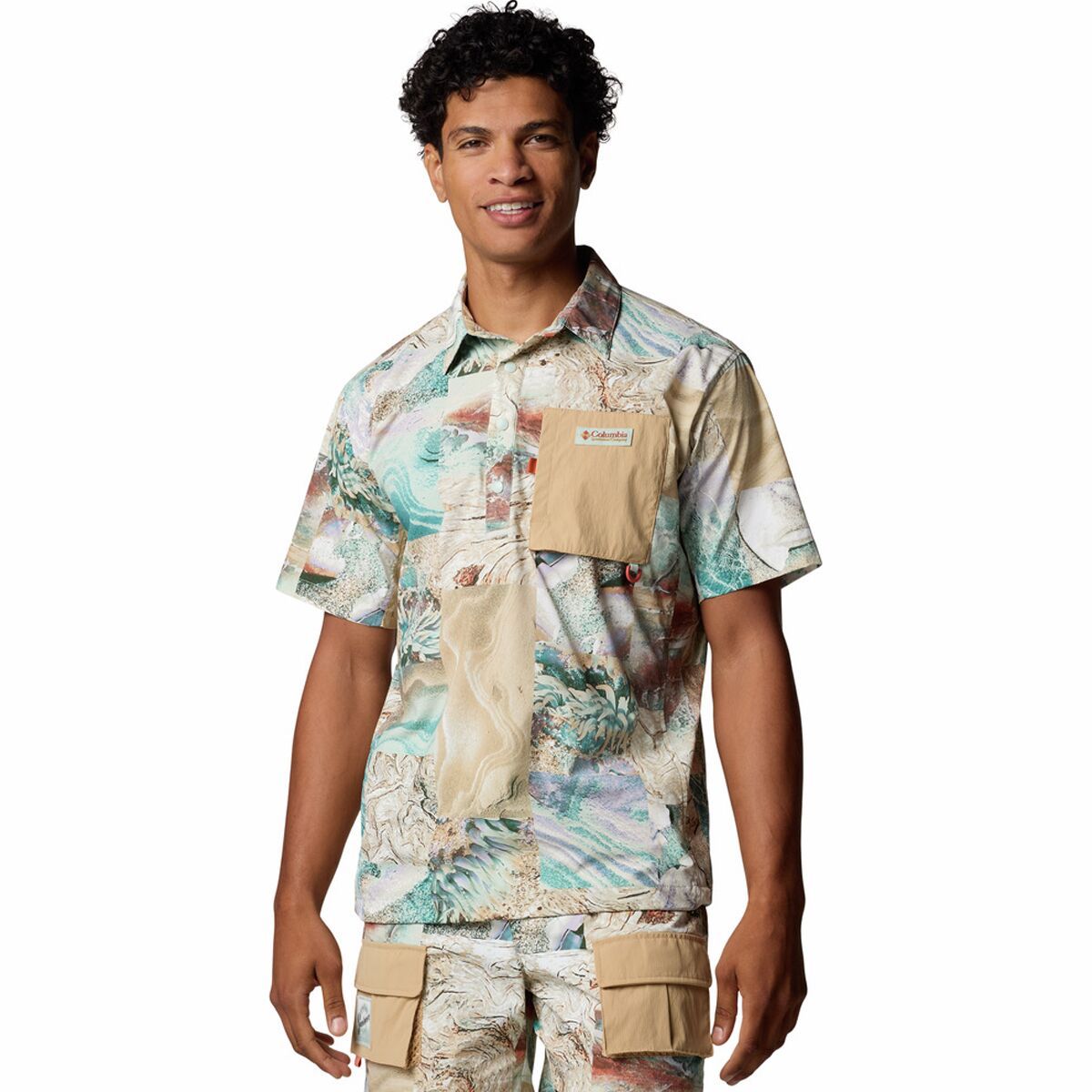 Columbia Cove Beach Printed Woven Short-Sleeve Shirt - Men