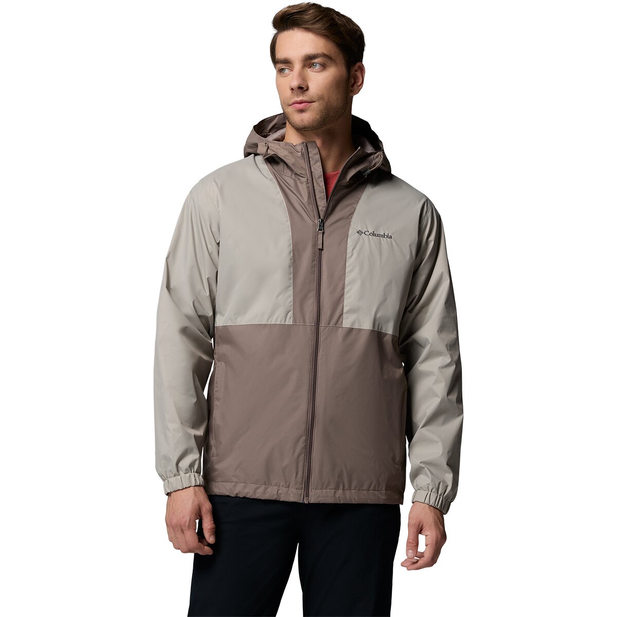 Image of Columbia Glenbrook Bend Rain Jacket - Men's Flint Grey/Iron, M