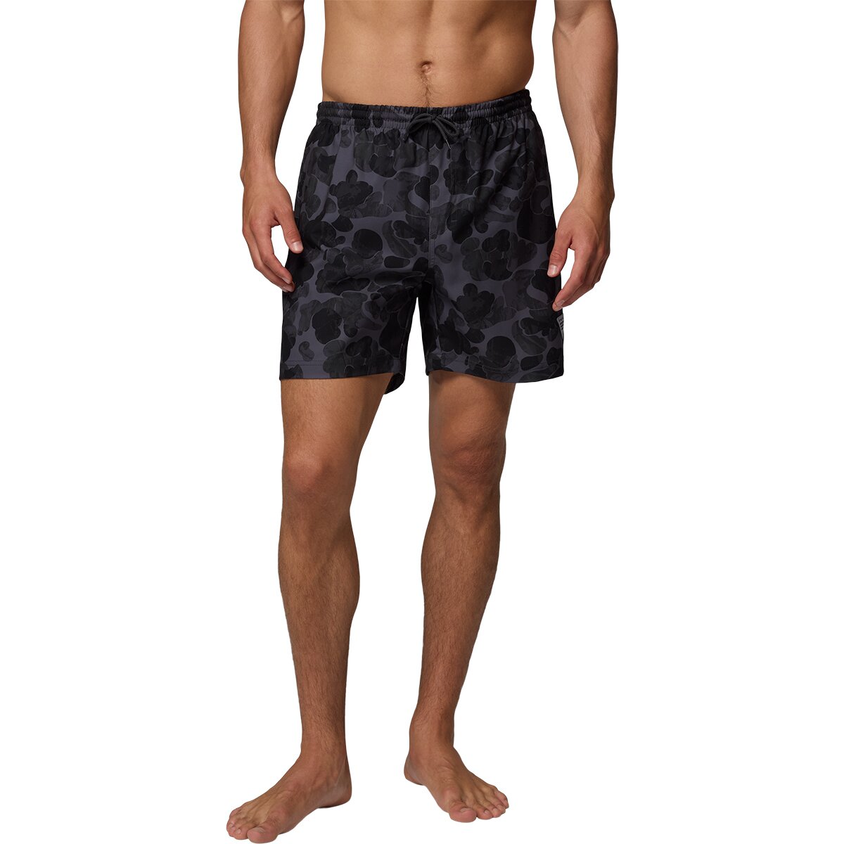 Image of Columbia PFG Rambler Printed 6in Water Short - Men's Shark Deltawoods, XS