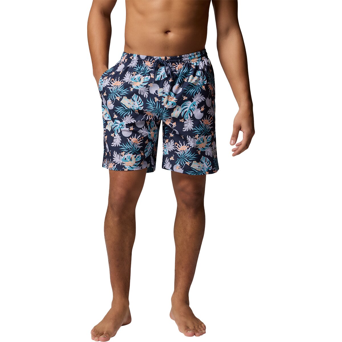 Image of Columbia PFG Rambler Printed 8in Water Short - Men's Nocturnal Inagua, M