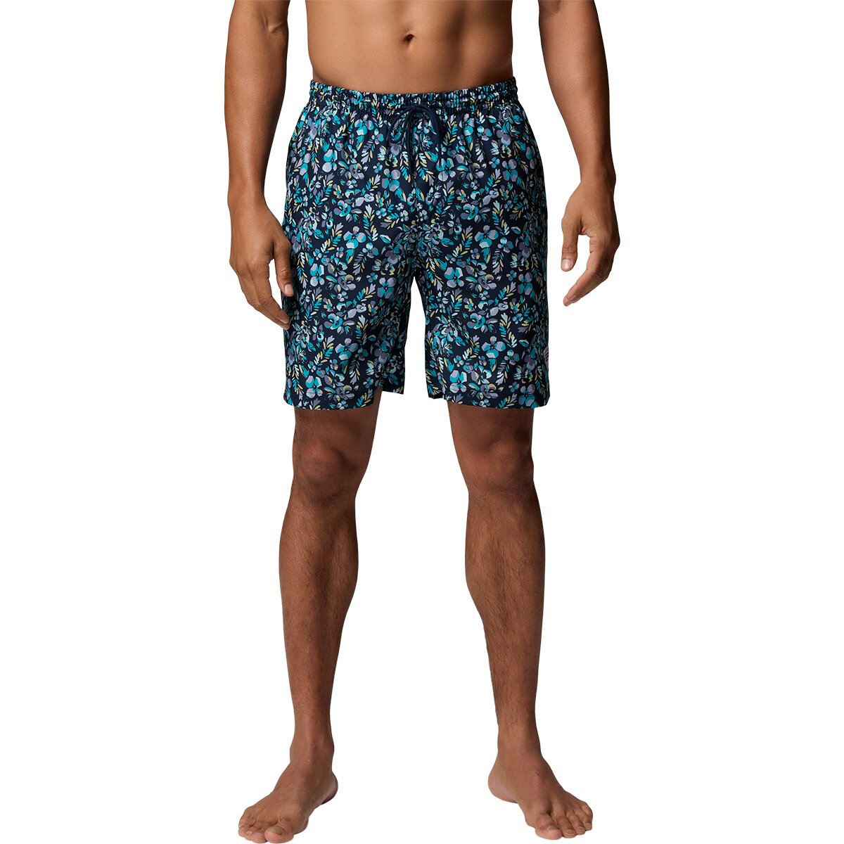 Image of Columbia PFG Rambler Printed 8in Water Short - Men's Ocean Teal Tropica, L