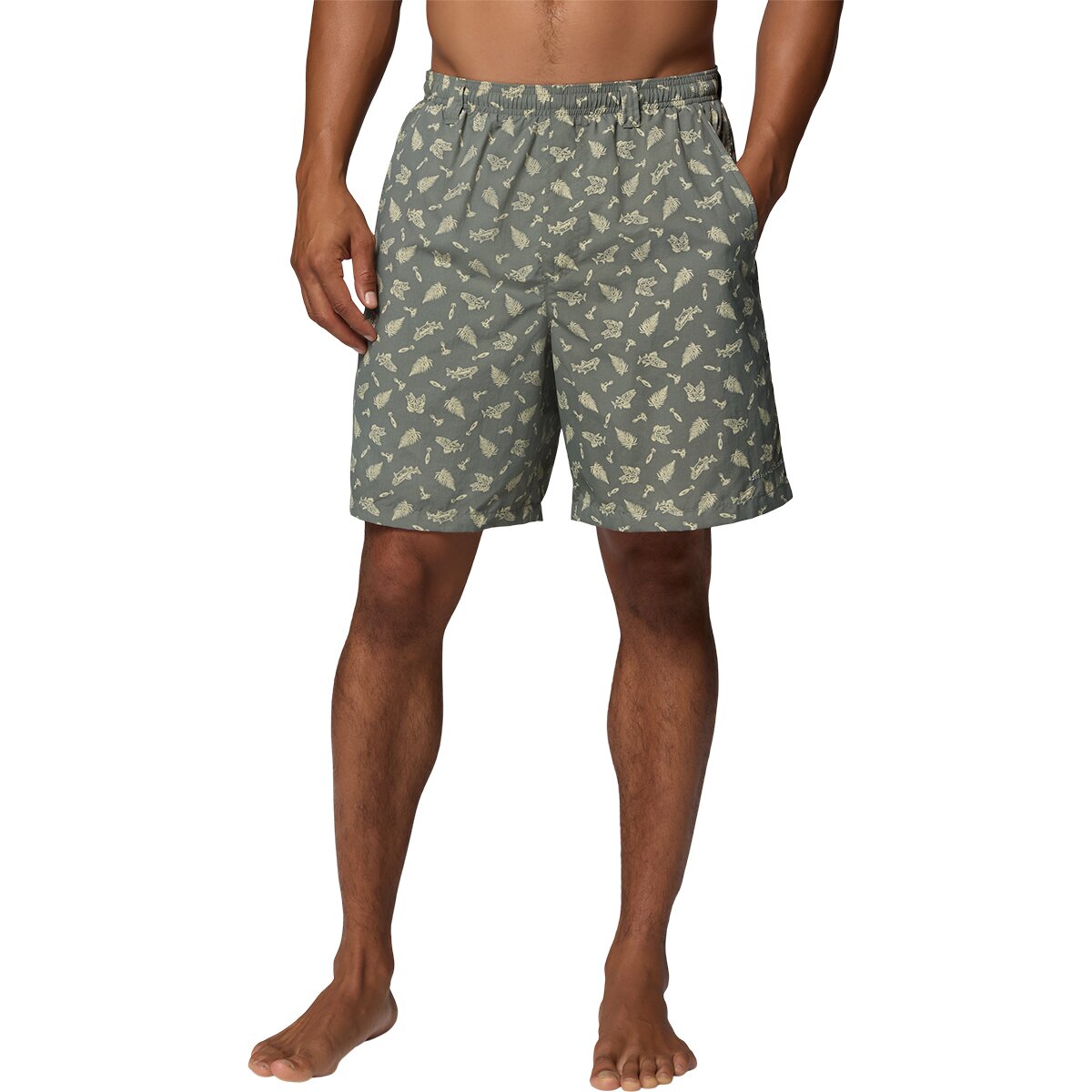 Image of Columbia Super Backcast II 8in Water Short - Men's Cypress Freshslam, L